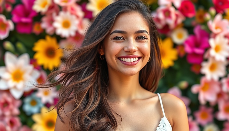 Taylor Frankie Paul's beauty journey, vibrant floral backdrop