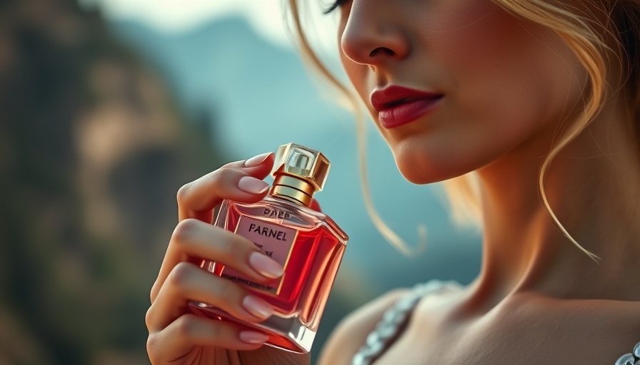 Close-up of woman finding her signature scent in nature.