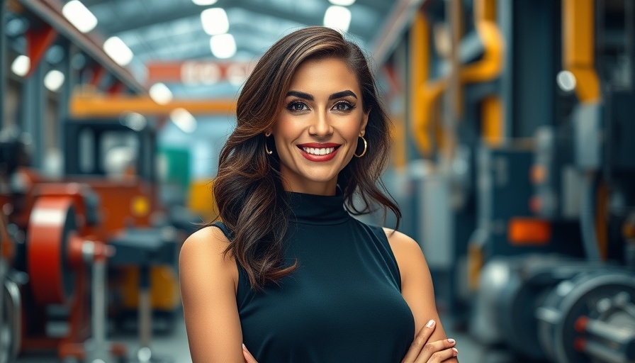 Emerge Beauty Innovation Studio: Elegant woman in industrial setting