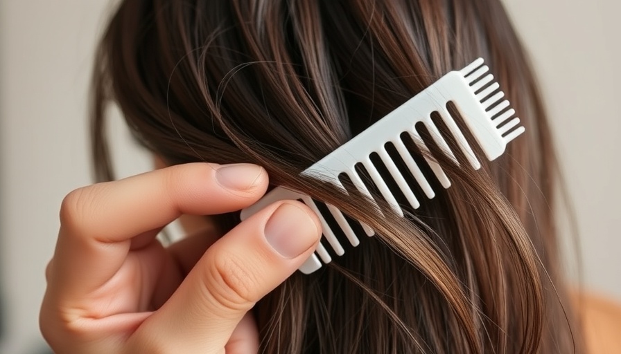Person noticing hair loss with comb, concern about Ozempic hair loss.