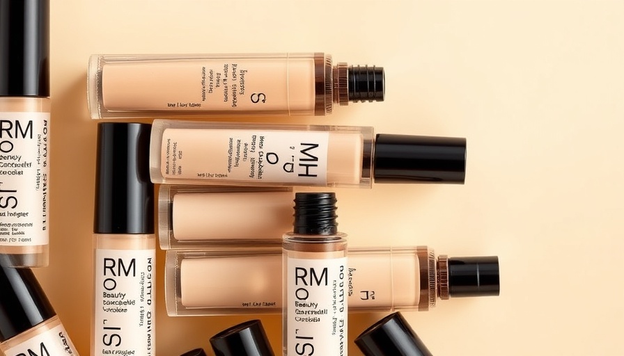 RMS Beauty concealers, highlighting various shades, for Ulta launch.