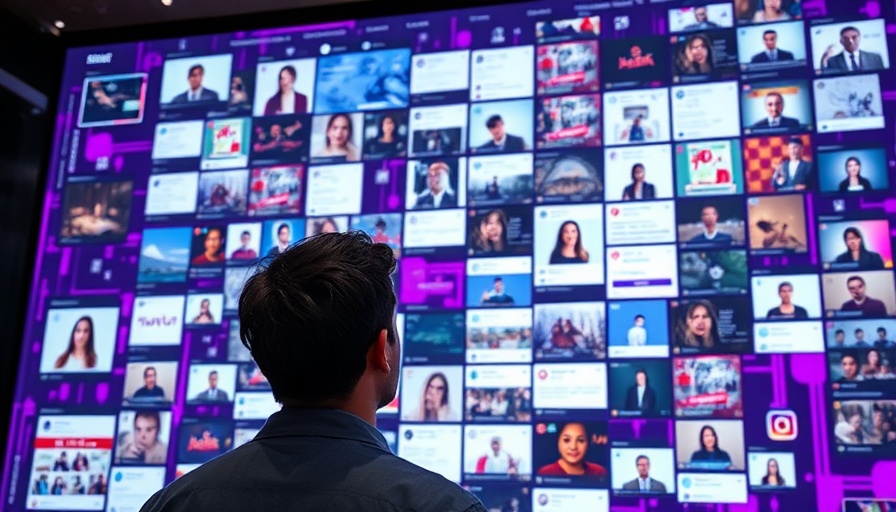 Interactive digital display on social shopping app Flip.