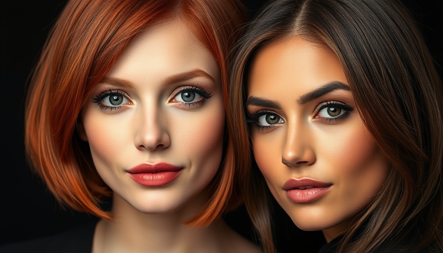 Stylish bob hairstyles on two women, perfect for hair products.