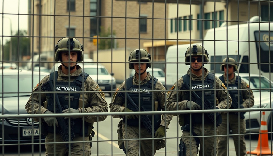 Blocked deployment of National Guard troops in an urban setting