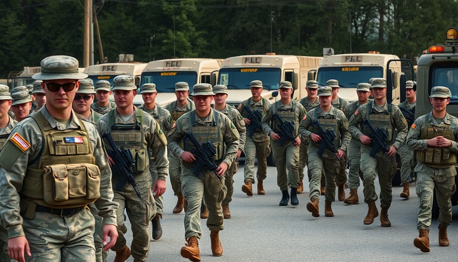National Guard troops deployment in Chicago area with vehicles, Trump National Guard Deployment Chicago.