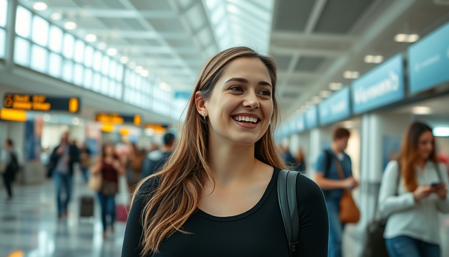 EES Experience in Venice: Woman in airport sharing her experience.