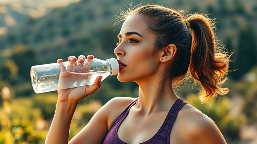 Athlete hydrating outdoors for hydration and recovery.