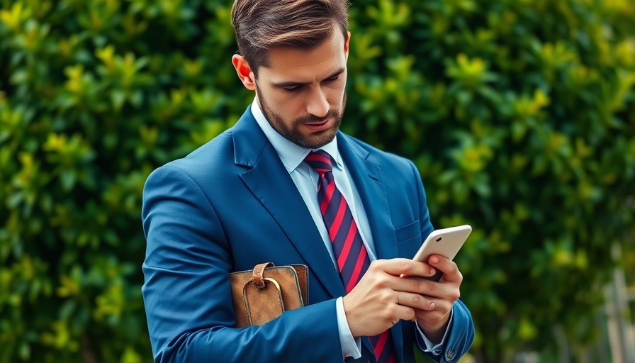 Man in suit focused on phone in greenery, Waltz Ouster National Security Consequences