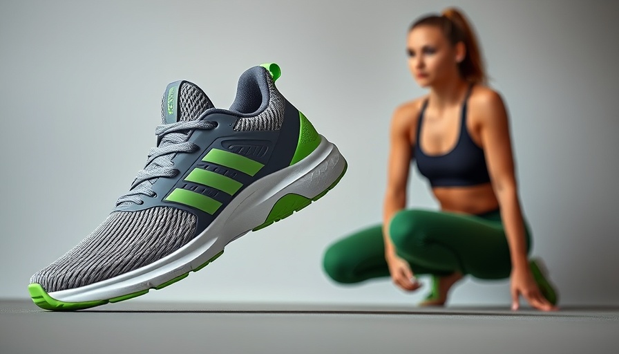 Modern athletic shoes and sporty outfit in New Balance collaboration.
