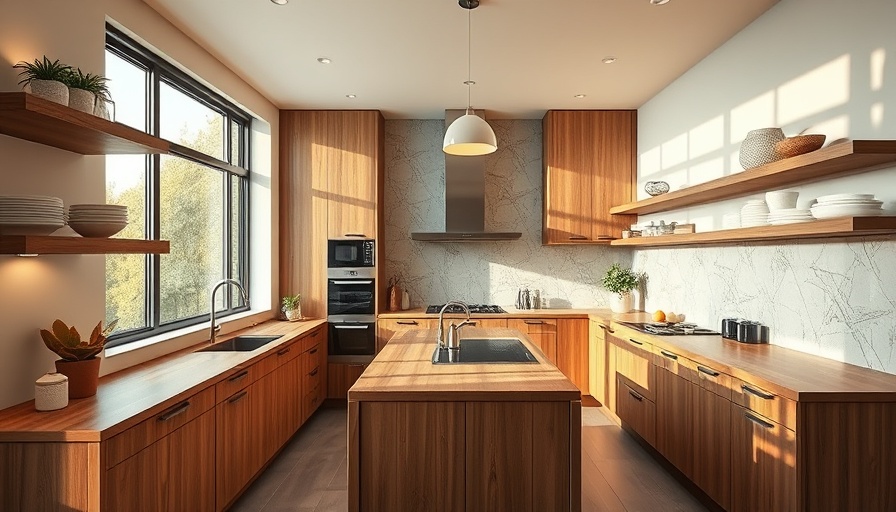 Modern kitchen with wooden countertops, best countertop material for kitchen.