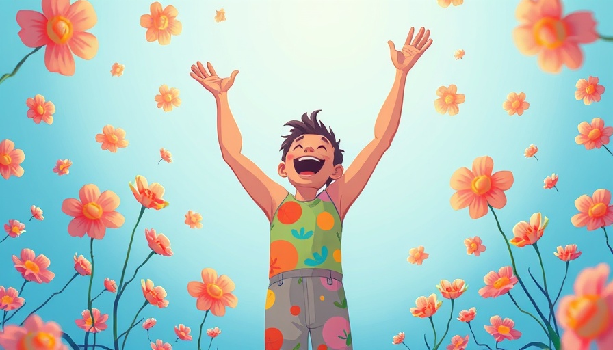 Colorful figure reaching out with flowers, representing 'Does Manifesting Work'.