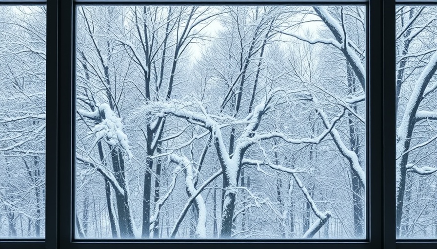 Clear glass window with snow outside, illustrating how to insulate windows.