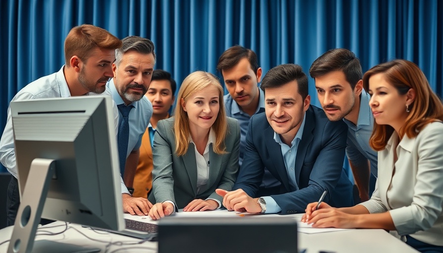 Professionals discussing a project with focus on computer screen in Pennsylvania.