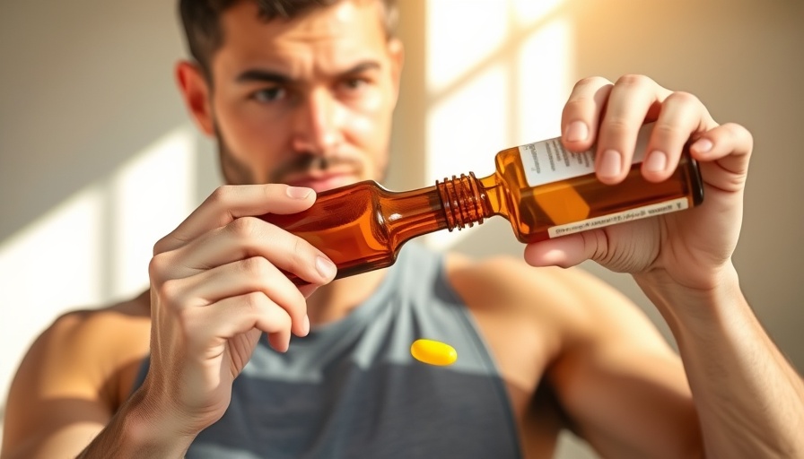 Person taking Vitamin D supplements in the summer.