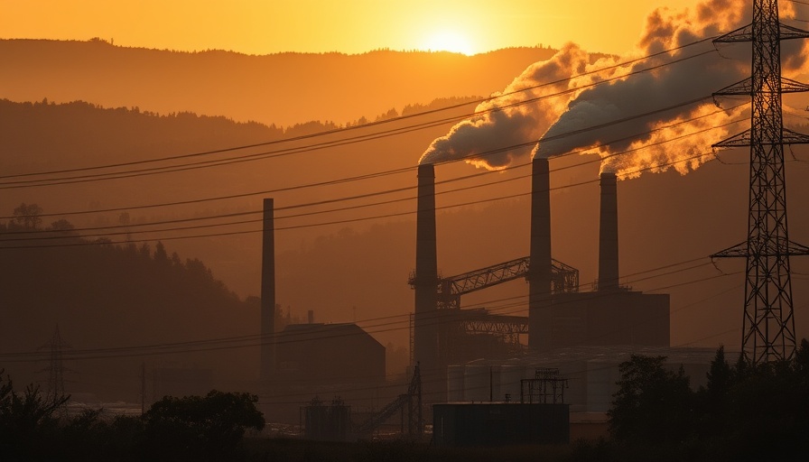 Industrial steel mill during sunset, smoke rising, impact on Pennsylvania jobs