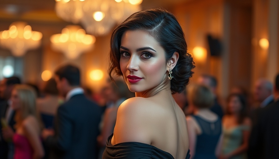 Sophisticated woman at event, exemplifying budget-friendly beauty products