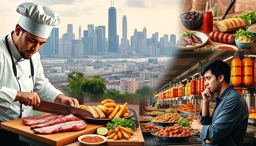 Collage of food scenes in top foodie cities of the world.