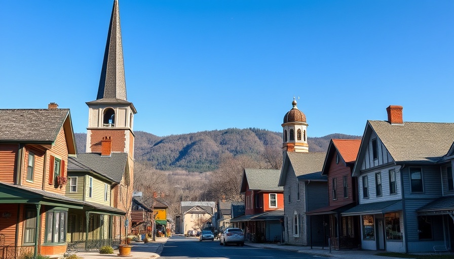 PA Home Preservation Program historic street scene with church.