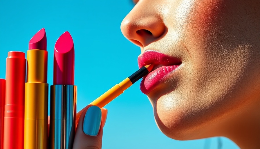 Vibrant Milk Makeup sticks and application on model's face.