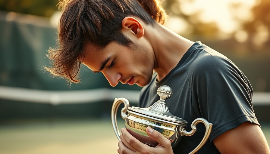 Carlos Alcaraz emotional with trophy, French Open.