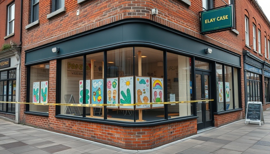 Brick building with police tape: Community violence prevention focus.