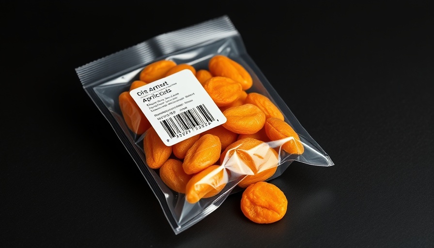 Dried apricot package with barcode related to recall in Pennsylvania.