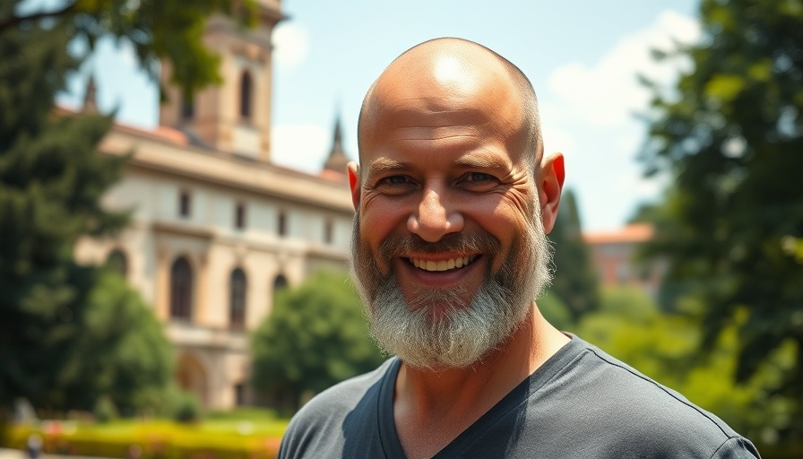 Bald man discussing Barcelona tourist mistakes, historic background.