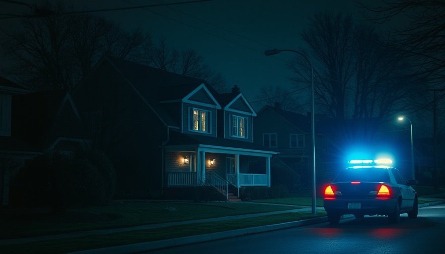 Tacony home invasion news scene with police presence at night.