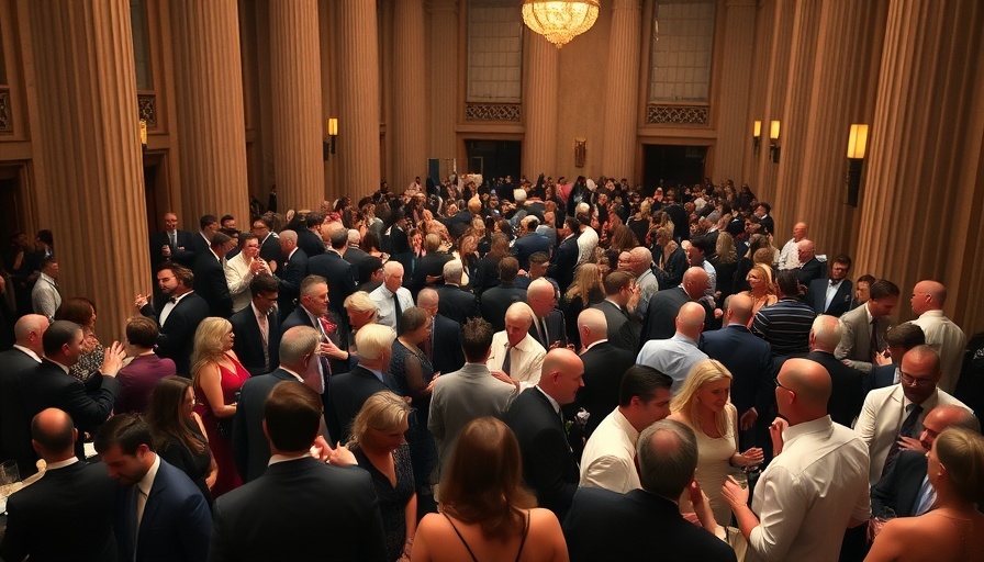 Attendees at the 2025 James Beard Awards in an elegant venue.