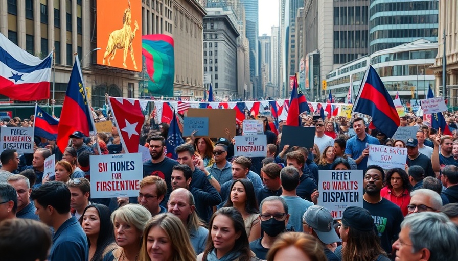 Socialist Politics in New York City rally with engaged crowd.