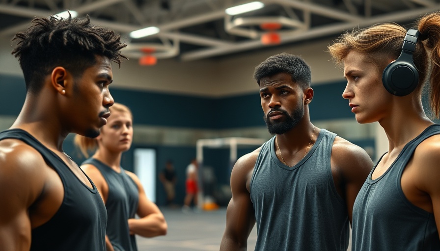 Financial mismanagement in youth sports - concerned athletes in a gym.