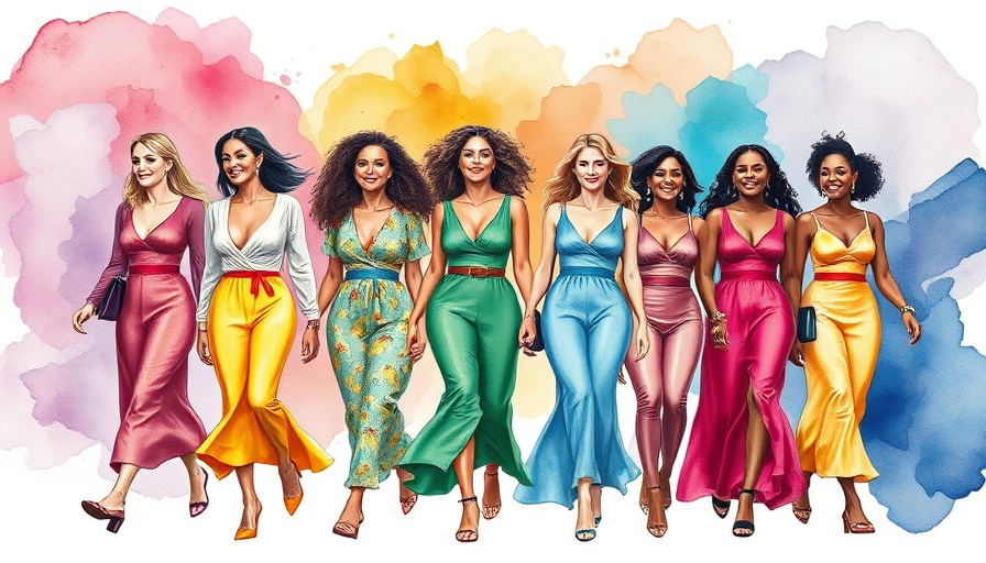 Vibrant watercolor women silhouettes celebrating unity and influence.