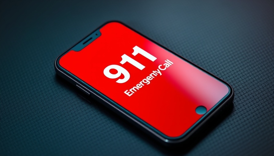 911 emergency call alert on phone, symbolizing quick service restoration in Pennsylvania.