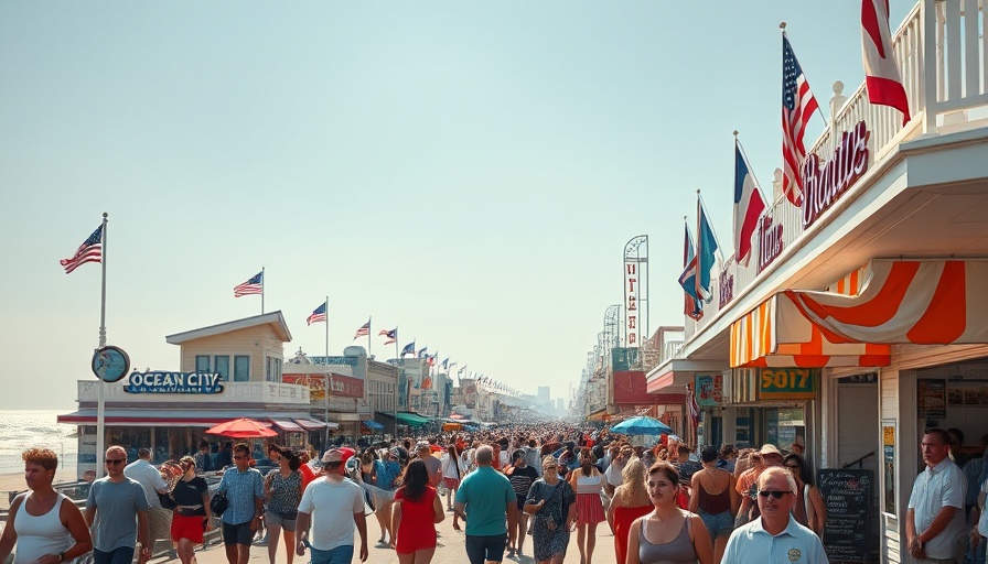 Crowded Ocean City boardwalk as prices rise on Ocean City boardwalk.