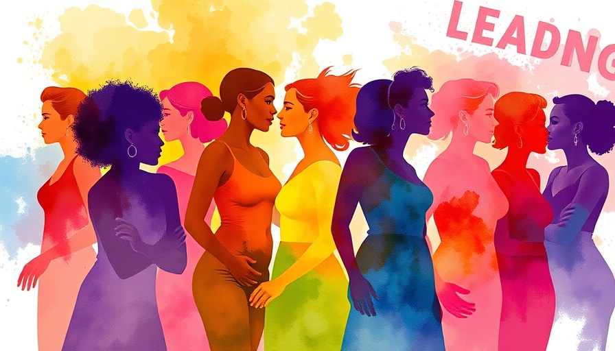 Vibrant watercolor poster celebrating women of influence in 2025.