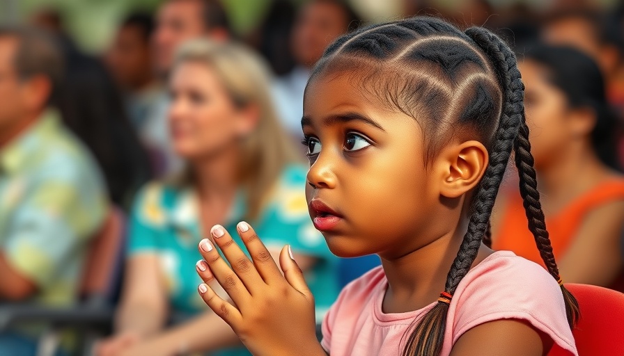 Girl with pink nail polish surprised at outdoor event.