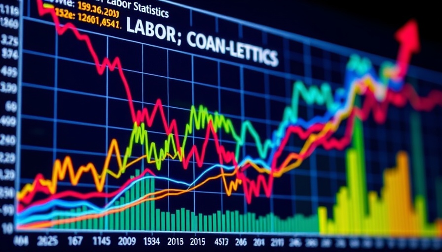 Vibrant graph illustrating Bureau of Labor Statistics data trends