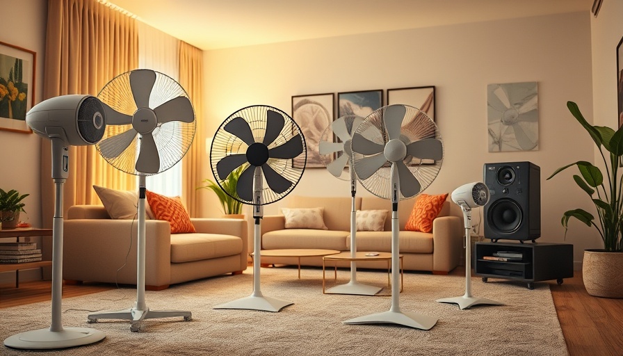 Modern oscillating fans in a cozy room setting, best oscillating fans.