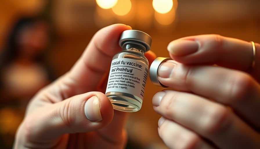Close-up of intranasal flu vaccine for self-administration