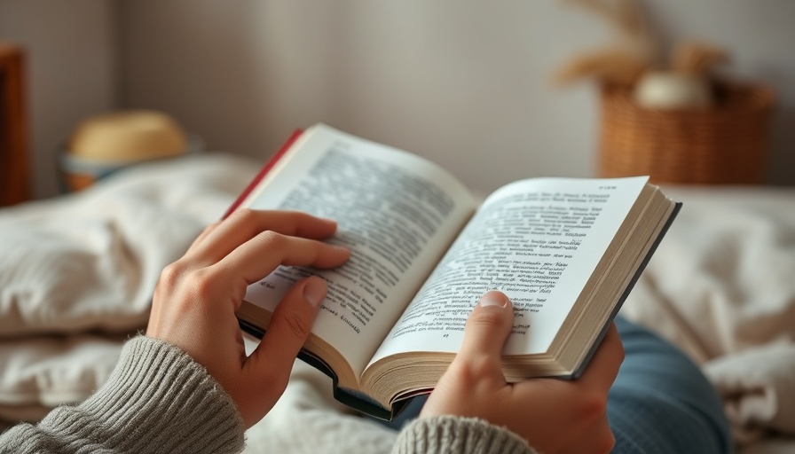 Person enjoying a book, showcasing health benefits of reading.