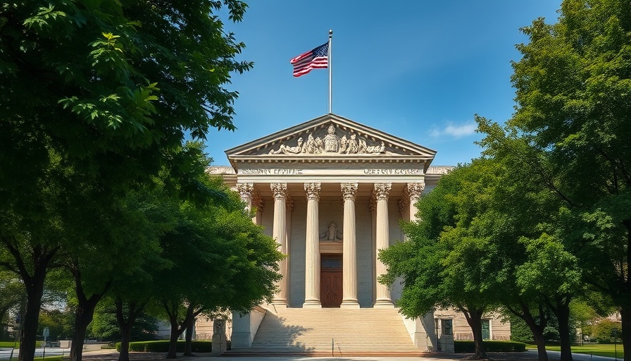 DOJ building exterior with flags and trees, DOJ voter roll data sharing.