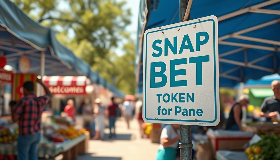 SNAP/EBT tokens accepted sign at Pennsylvania market.