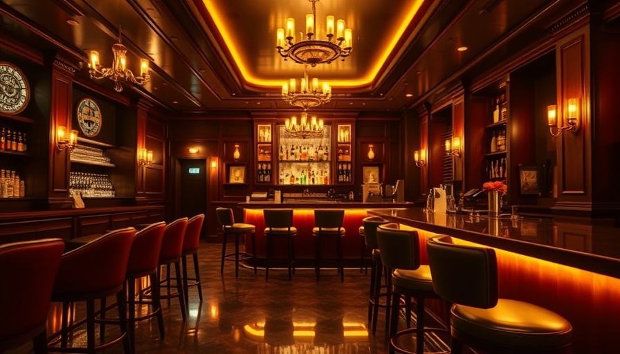 Elegant bar interior with vintage decor, Top U.S. towns to visit in 2025