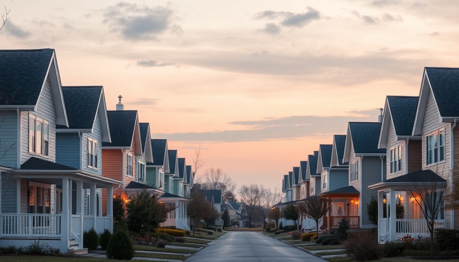 Charming suburban houses in homeowners association living.