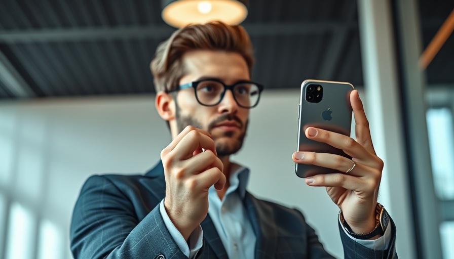 Elegant smartphone held by person, showcasing design and camera.