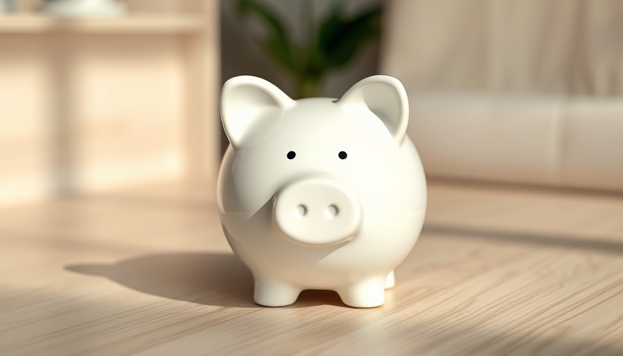 Ceramic piggy bank on wood, symbolizes cut your expenses for travel.