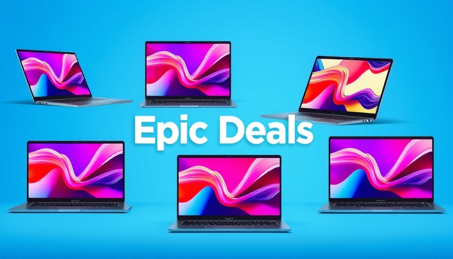Best Buy Memorial Day sale laptop deals collage on blue background.