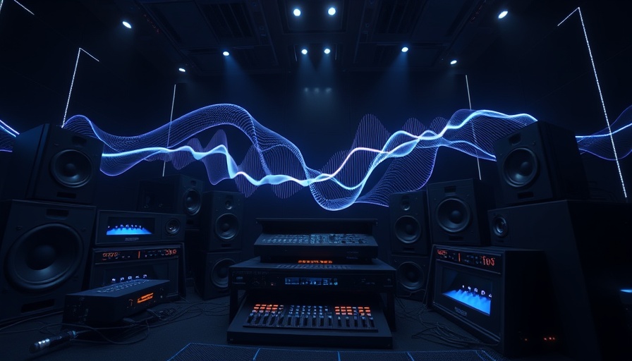 Qobuz Connect lossless streaming concept with digital wave and audio devices.
