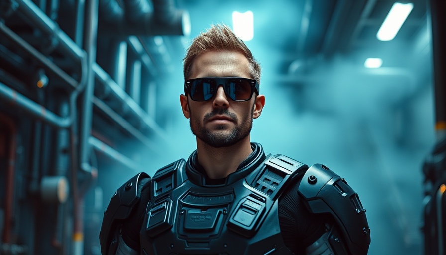 Futuristic cyborg in industrial setting announces Cyberpunk 2.