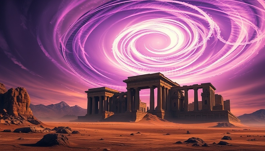 Majestic fantasy ruins under swirling purple sky for Elden Ring Nightreign review.